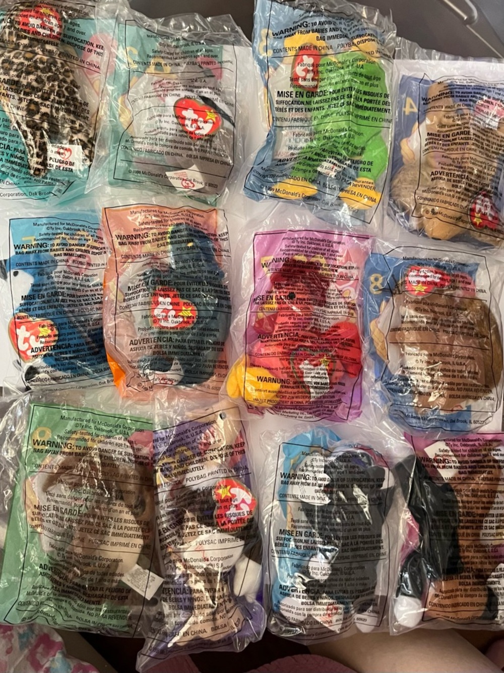 Ty Beanie Babies Assorted Colors Plush Collectible Minis